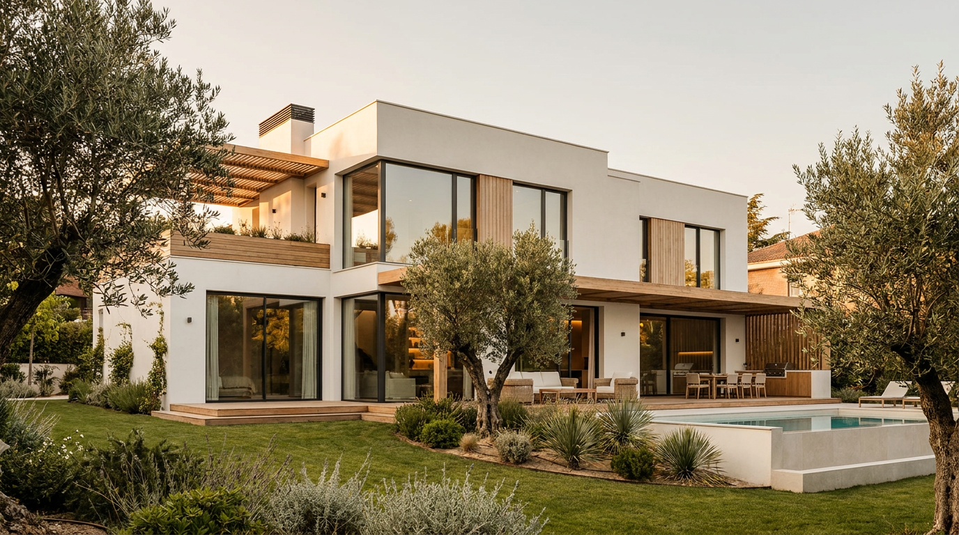 Chalet reformado en Alcobendas con jardín y terraza exterior